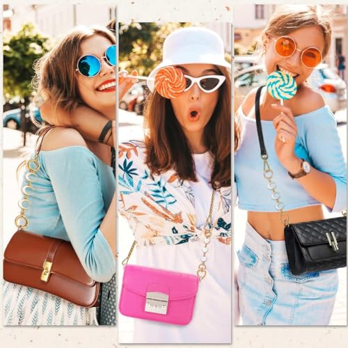PALAY® 4PCS Bag Straps for Sling Purse Extender Chain Cute Charm Golden Strap for Bags Quick Connection Replacement Accessories for Handbag PALAY® 4PCS Bag Straps for Sling Purse Extender Chain Cute Charm Golden Strap for Bags Quick Connection Replacement Accessories for Handbag